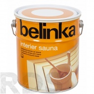 Лазурное покрытие для защиты древесины в саунах "BELINKA INTERIER SAUNA" (0,75л) - фото
