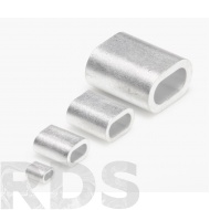 Зажим алюминиевый для стальных канатов DIN 3093, 1 мм - фото
