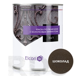 Кузнечная краска Elcon Smith с молотковым эффектом, шоколад, 0,8 кг - фото