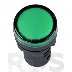 Лампа AD-16DS(LED)матрица d16мм зеленый 230В АС TDM - фото