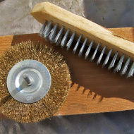 Щетка зачистная 5-рядная, с деревянной ручкой, "Uni-Tools" - фото 2