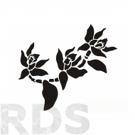 Трафарет виниловый "Орхидея", 300*300*0,5 мм, гибкий - фото