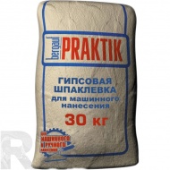 Шпатлёвка гипсовая финишная "Praktik", 30 кг, Bergauf - фото