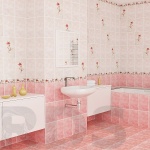 Плитка напольная Валентино (VLF-Р) 30x30x0,8 см розовый - фото 2