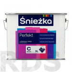 Краска для стен и потолков "SNIEZKA PERFEKT" 9 л, латексная (База C) /Sniezka - фото