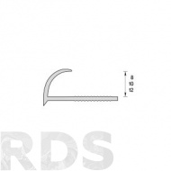 Раскладка наружная, под плитку 10мм 2,5м "Идеал" Венге 301 - фото 2