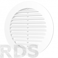 Решетка вентиляционная круглая D150 вытяжная c фланцем D125 / 12РК - фото