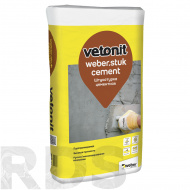 Штукатурка тонкослойная  Weber.stuk Cement, 25 кг - фото