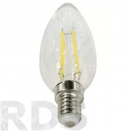 Лампа светодиодная ЭРА B35, 5Вт, нейтральный белый свет, E14 - фото