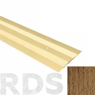 Порог алюминиевый А8 КД с/о 1350х80х3.5мм, дуб деревенский - фото