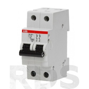 Автоматический выключатель ABB SH202L С10А 2П 4500A - фото