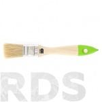 Кисть плоская, 1,0" (25 мм), натуральная щетина, деревянная ручка, Стандарт, "СИБРТЕХ" /82261 - фото