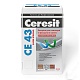 Затирка высокопрочная CERESIT CE43, серая, 25кг - фото