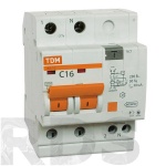 Дифференциальный автомат АД12 2Р 50А 30мА TDM SQ0204-0020 - фото