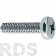 Винт полусфера DIN 7985 10X40 полная резьба, оцинкованый - фото