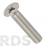 Винт потайной CSK DIN 965  3X35 полная резьба, оцинкованный - фото