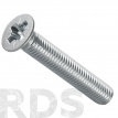 Винт потайной CSK DIN 965  5X35 полная резьба, оцинкованный - фото