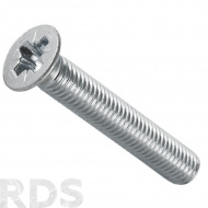 Винт потайной CSK DIN 965  8X16 полная резьба, оцинкованный - фото