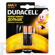 Батарейка AAA (LR03) "Duracell" Basic, 2шт/уп - фото