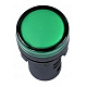 Лампа AD-16DS(LED)матрица d16мм зеленый 230В АС TDM - фото