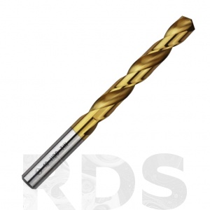 Сверло по металлу HSS-TiN, нитридтитан, цилиндрический хвостовик (8,0х75х117 мм) 