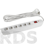 Фильтр сетевой SFX-6es-4m-W, 6 гнезд, 4 м, ЭРА - фото