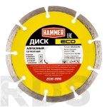 Диск отрезной, 125х22мм, алмазный, по бетону, Hammer ECO - фото