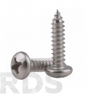 Саморез полукр/гл. крест/шл ДИН 7981 А2 C 3,9X 6,5 - фото