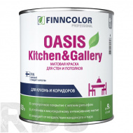 Краска для стен и потолков "FINNCOLOR OASIS KITCHEN@GALLERY 7" база А (0,9л) - фото
