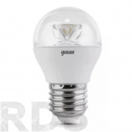 Лампа светодиодная LED 7W, E27, 4100K, Gauss - фото