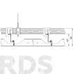 Потолочная панель Metal Plain R-H 200 с перфорацией, с флисом - фото 2