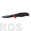 Нож строительный, нерж/сталь, прорезиненная ручка, 100мм - фото