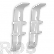 Соединитель для плинтуса 55 мм, "Деконика" (2 шт.), 001-0 белый глянцевый - фото 2