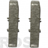 Соединитель для плинтуса 55 мм, "Деконика" (2 шт.), 547 лофт светло-серый - фото