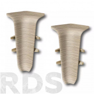 Угол внутренний для плинтуса 55мм "Деконика" 2шт. 213 Дуб северный - фото