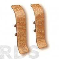 Соединитель для плинтуса 70 мм, "Идеал Классик" (2 шт.), 206 дуб коньячный - фото