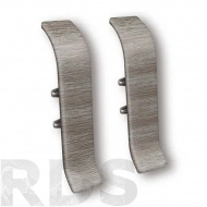 Соединитель для плинтуса 70 мм, "Идеал Классик" (2 шт.), 210 дуб пепельный - фото