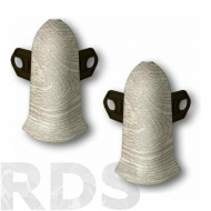 Угол наружный (внешний) с крепежом для плинтуса 70мм "Идеал Классик" 229 Дуб латте - фото