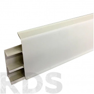 Плинтус напольный 70 мм, 2,2 м, "Деконика", 033 кремово-белый - фото