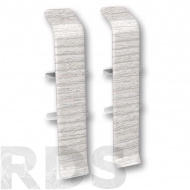 Соединитель для плинтуса 70 мм, "Деконика" (2 шт.), 265 клен патина - фото