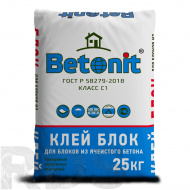 Клей для блока BETONIT BLOCK ГОСТ, 25 кг - фото