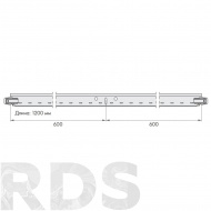 Подвесная система ARMSTRONG Retail 24 Zn рейка поперечная 1200x26 мм - фото