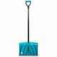 Лопата для уборки снега пластиковая LUXE, 460х335х1300мм, металлопластиковый черенок // Palisad