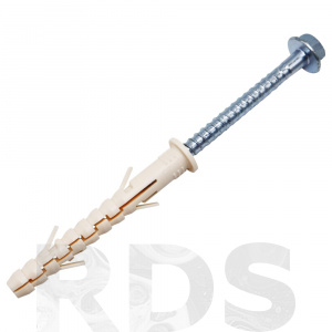 Дюбель фасадный ПАРТНЕР PT 10х120 c шурупом MG светло-бежевый - фото Дюбель фасадный ПАРТНЕР PT 10х120 c шурупом MG светло-бежевый - фото