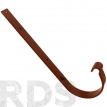 Крюк желоба металлический, 210 мм, д=125 мм, коричневый, "Murol" - фото