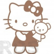 Трафарет виниловый HELLO KITTY, 300*300*0,5 мм, гибкий - фото