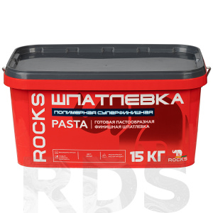 Шпатлевка полимерная суперфинишная PASTA, 15 кг, ROCKS