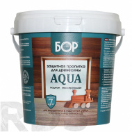 Защитная пропитка для древесины Aqua Бор дуб (ведро 2,3 кг / 4 шт) - фото