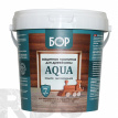 Защитная пропитка для древесины Aqua Бор Махагон (ведро 2,3 кг / 4 шт) - фото