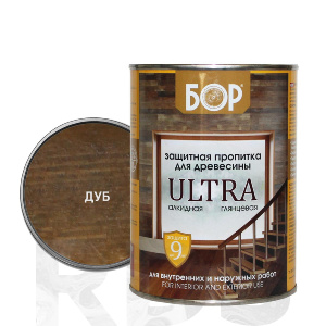 Защитная пропитка для древесины Ultra Бор дуб ( 0,75 кг / 14 шт)